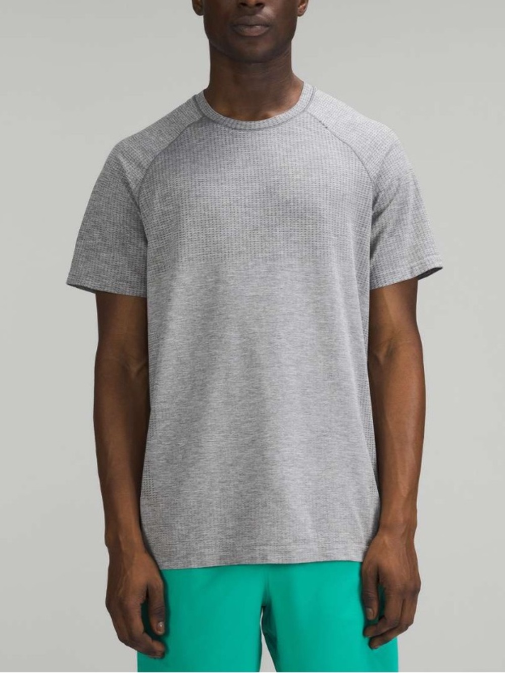 Lululemon Metal Vent Tech Short-Sleeve Shirt Slate / White Workout Athleisure-L